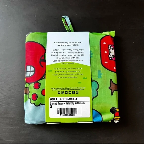 BAGGU x HELLO KITTY REUSABLE BAGS (BABY + STANDARD) - Picture 4 of 6